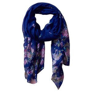 Tickled Pink - Vibrant Flower Insect Shield Scarf