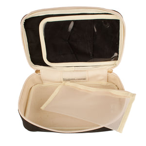 BLVD - Megan Nylon Leather Cosmetic Case