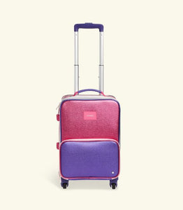 pink travel suitcase