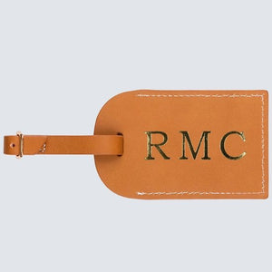 "Lenny" Leather Luggage Tag (Personalizable)
